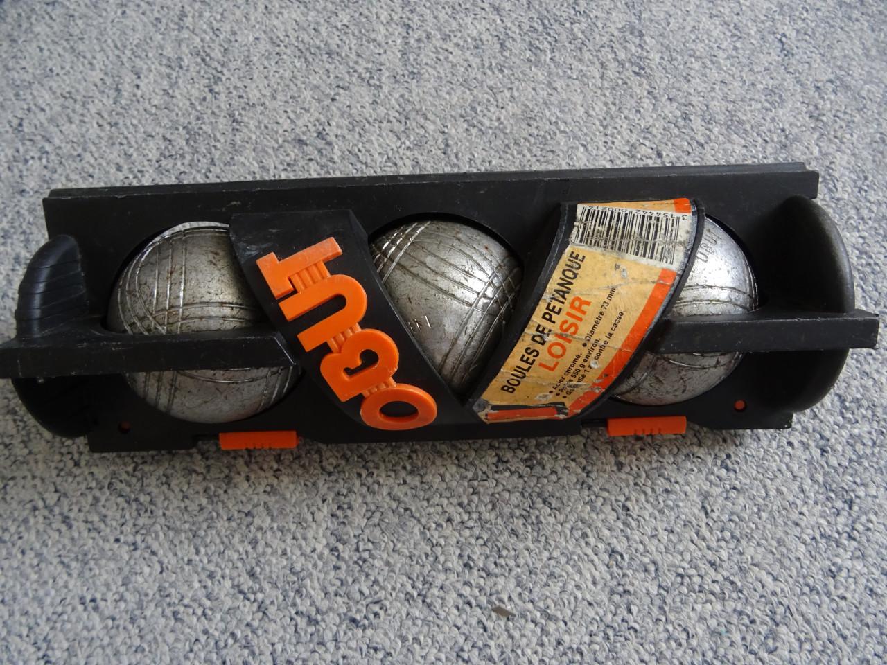 Jeu de boules 3 stuks Merk Obut 73 mm 550 gr.