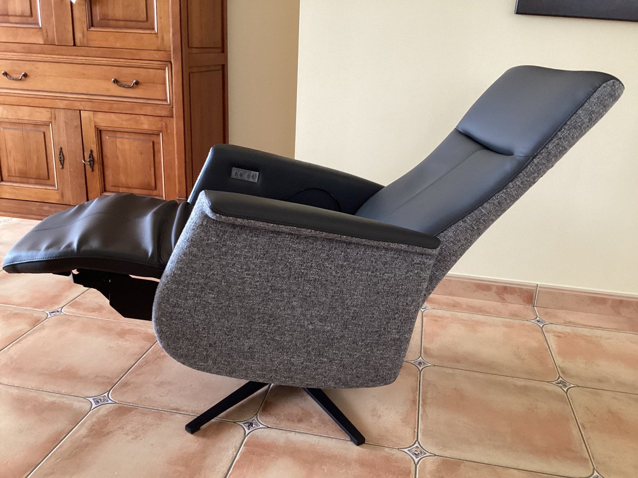 Luxe Prominent relax Toscana sta-op stoel (absolute nieuwstaat)