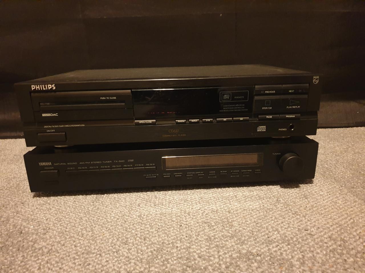 Philips cd 610 en yamaha tx540 tuner Bieden