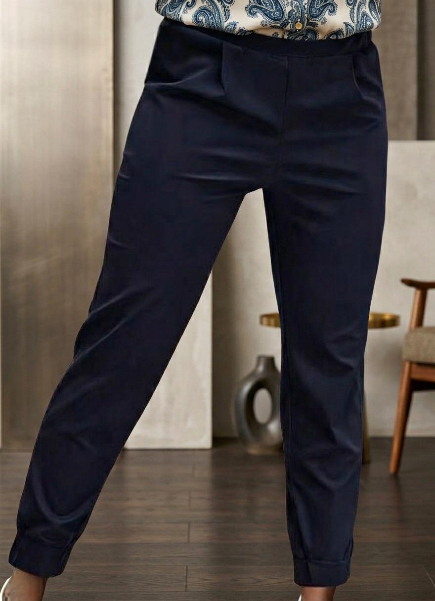 Marineblauwe 7/8 broek - Maat S, Nieuwstaat