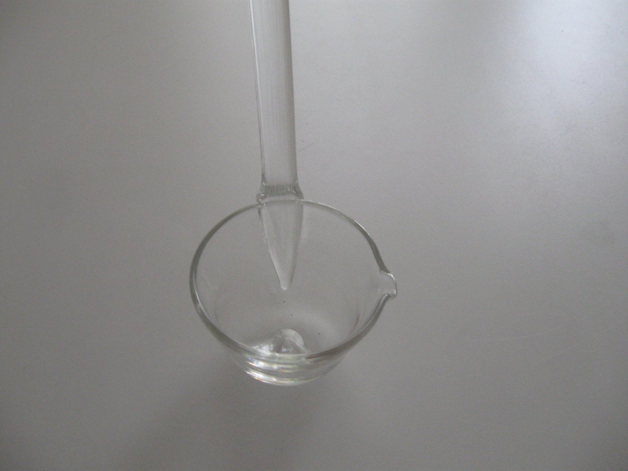 Glazen bowl  lepel