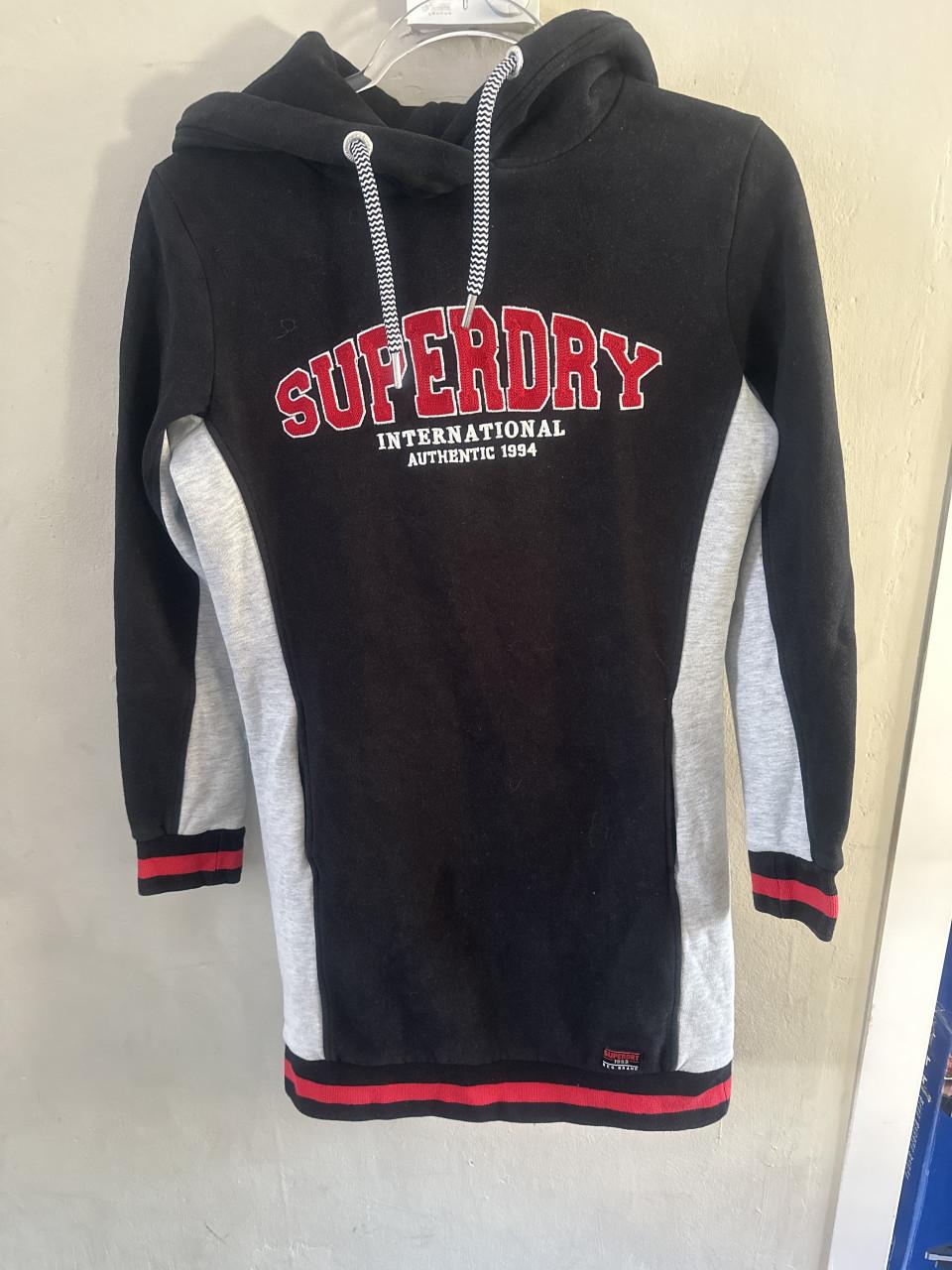 Superdry capuchonjurk maat 38