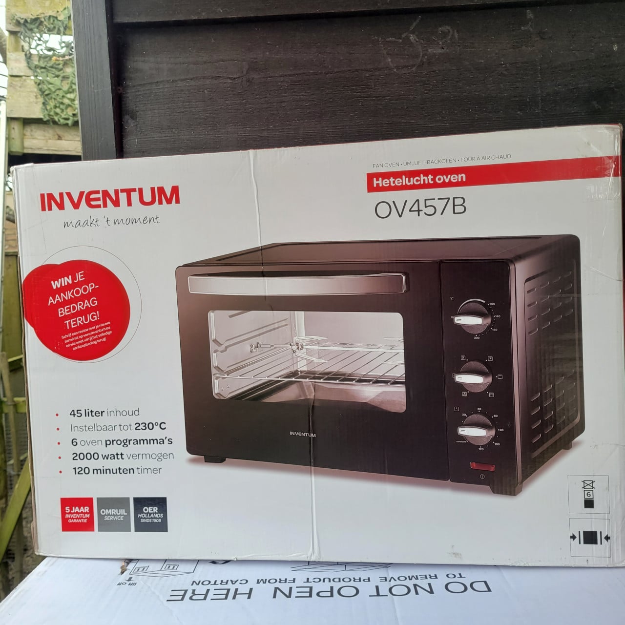 Nieuwe vrijstaande bakoven inventum