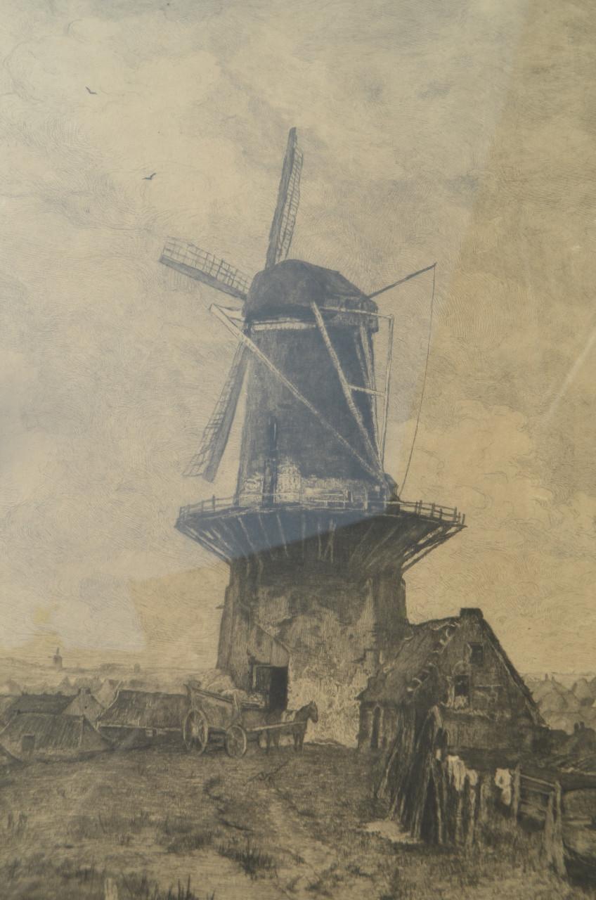 Jakob Maris Frans Buffa 'De Molen' litho (?) begin 20e eeuw