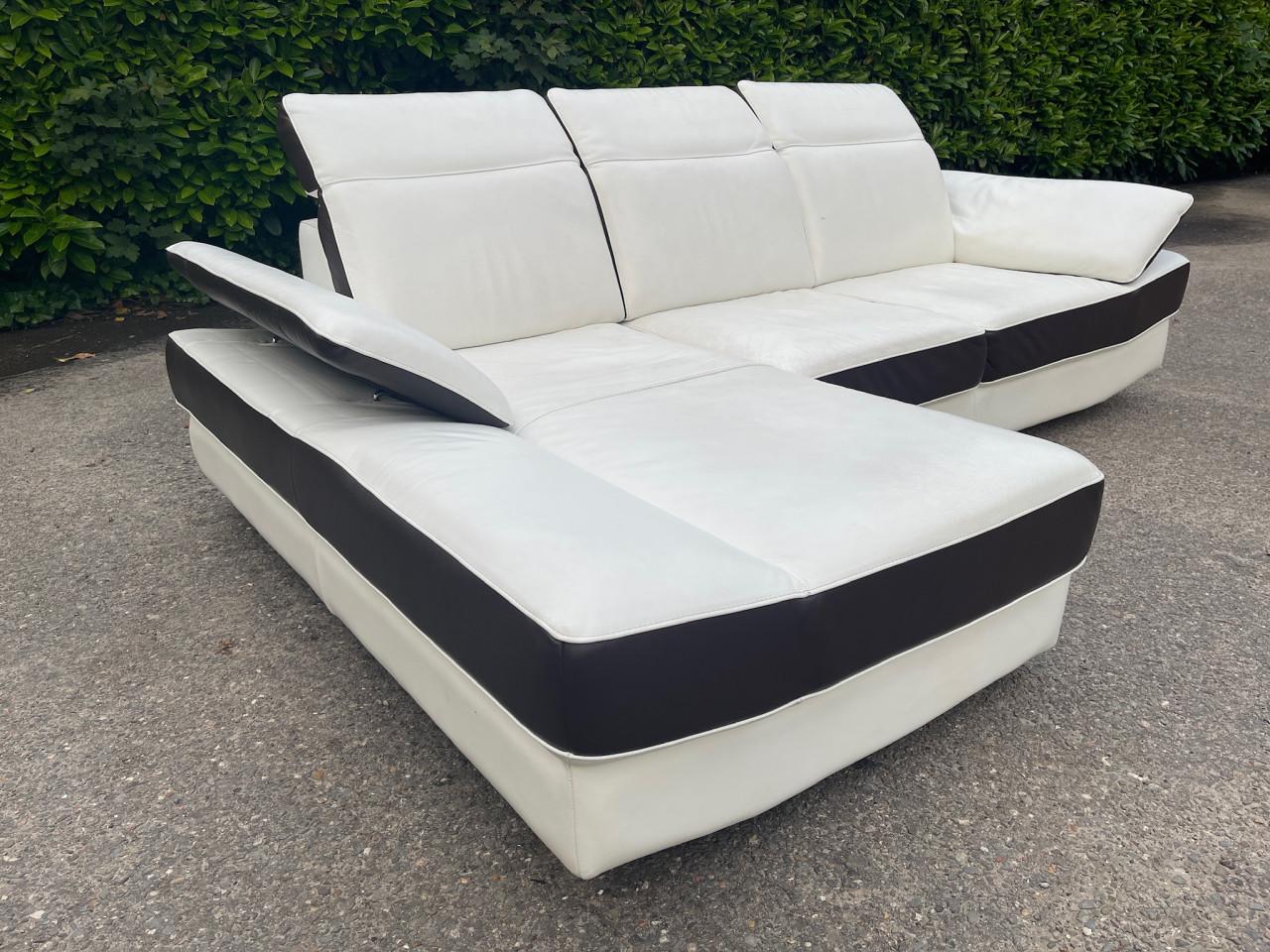 GRATIS LEVERING HEEL BENELUX + DACH Chateau d'Ax Echt Leer Hoekbank