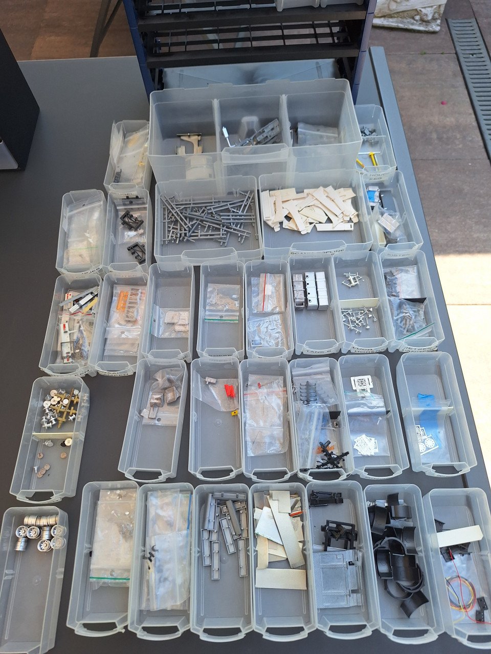 Modelbouw onderdelen 1:50 (grote partij)