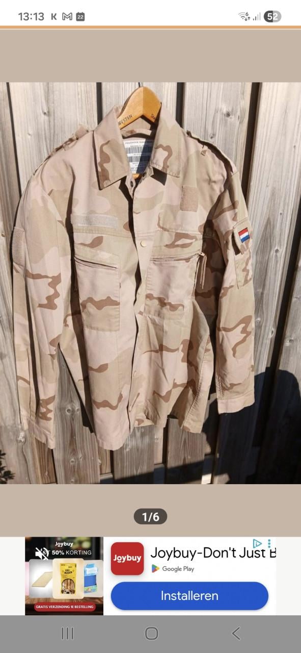 Militair Sahara camouflage