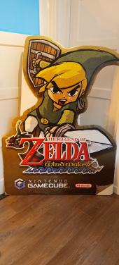 The Legends of Zelda kartonnen reclame bord voor de Wind Waker