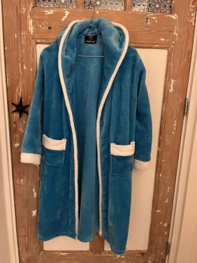 Blauwe badjas mt 158