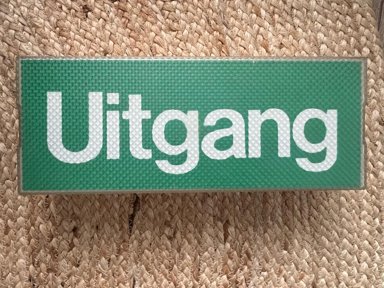 Vintage UITGANG lamp noodverlichting opbouw