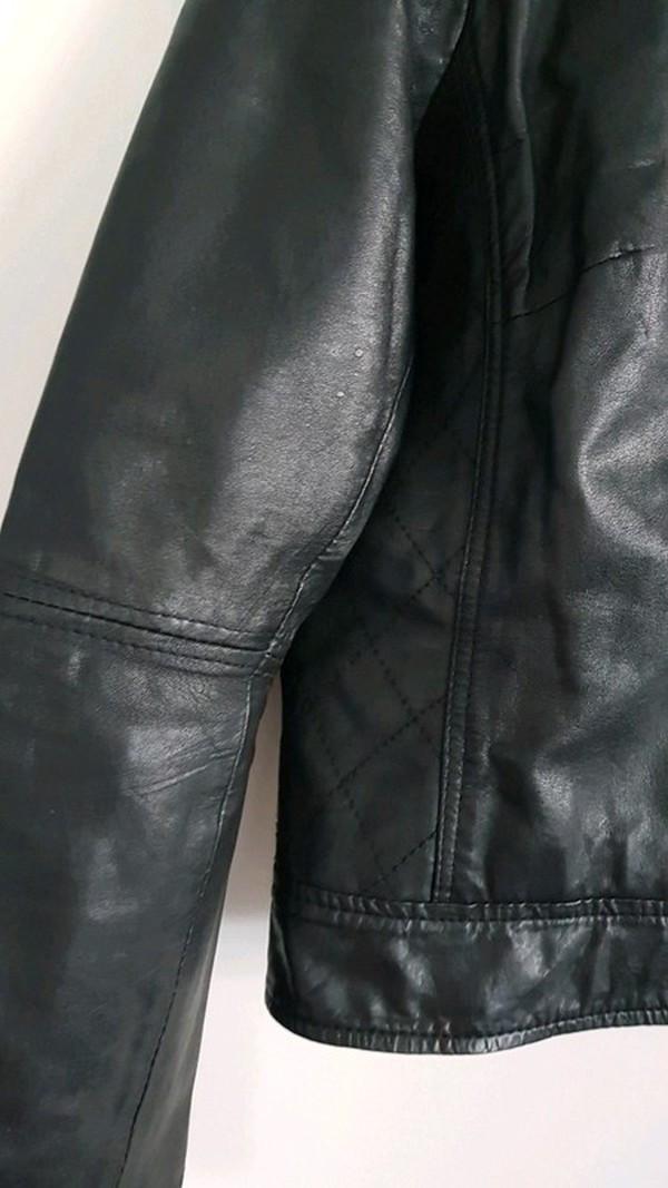 PROMISS: Prachtig zwart lederen jackje maat L
