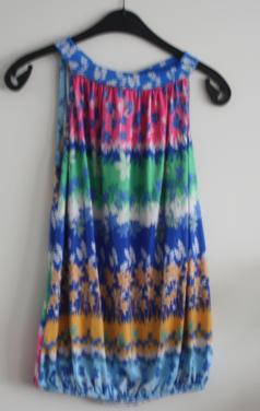 Gekleurde bloemen top maat s-m