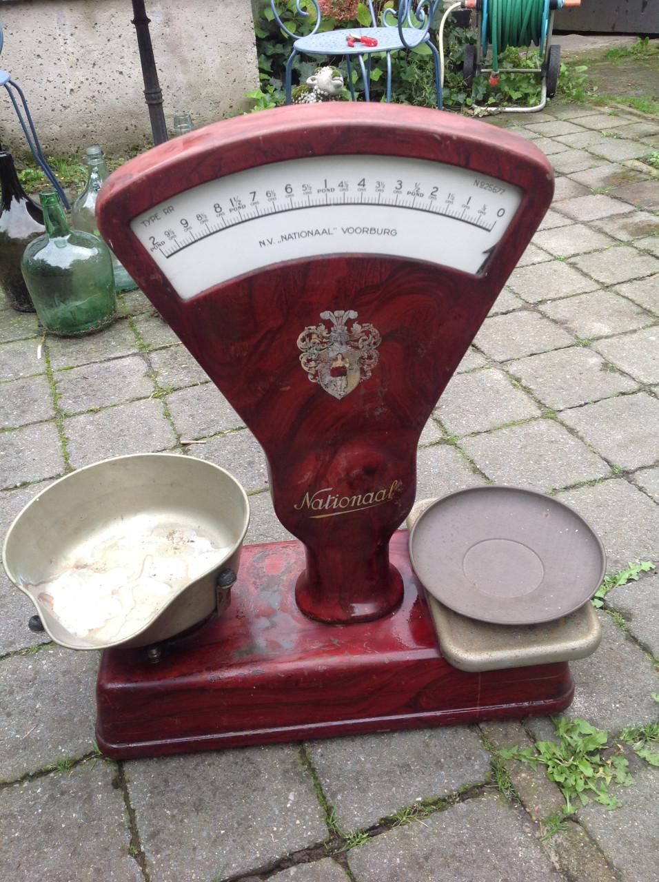 Vintage winkelweegschaal