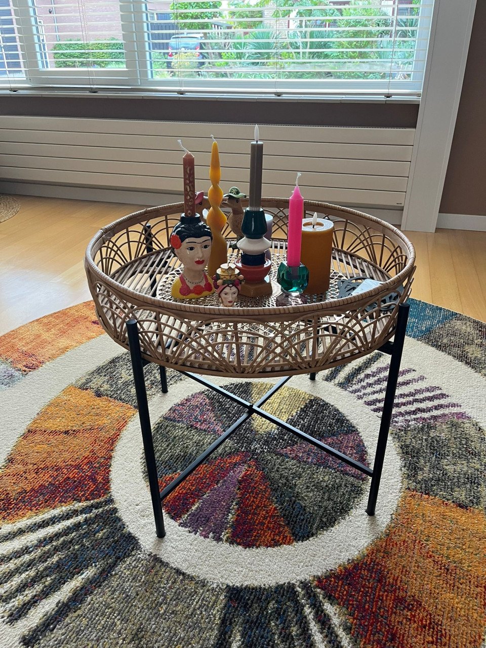 Rotan tafeltje Maten: 52 hoog 60 breed