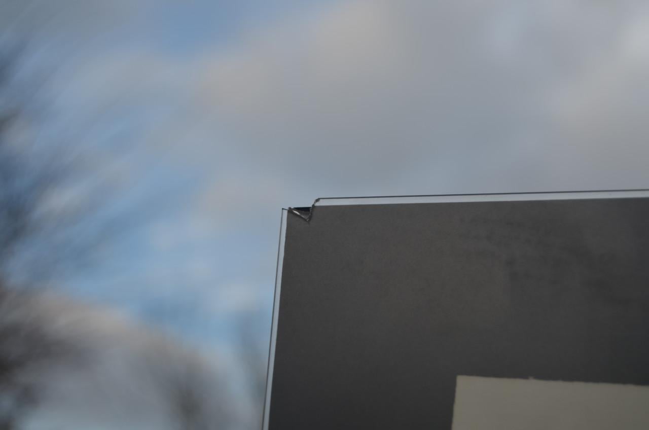 Aquarel skyline van Veere gemonogrammeerd.