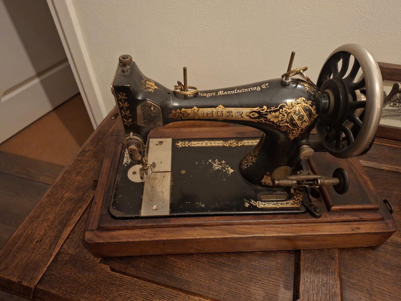 Ouderwetse naaimachine