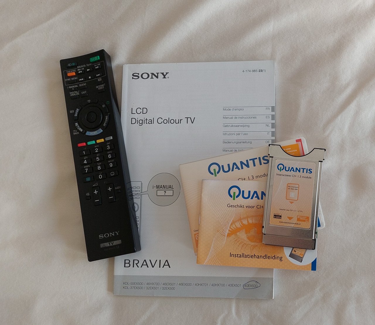 Sony Bravia 40" LCD TV  incl.  Quantis CI+ 1.3 module