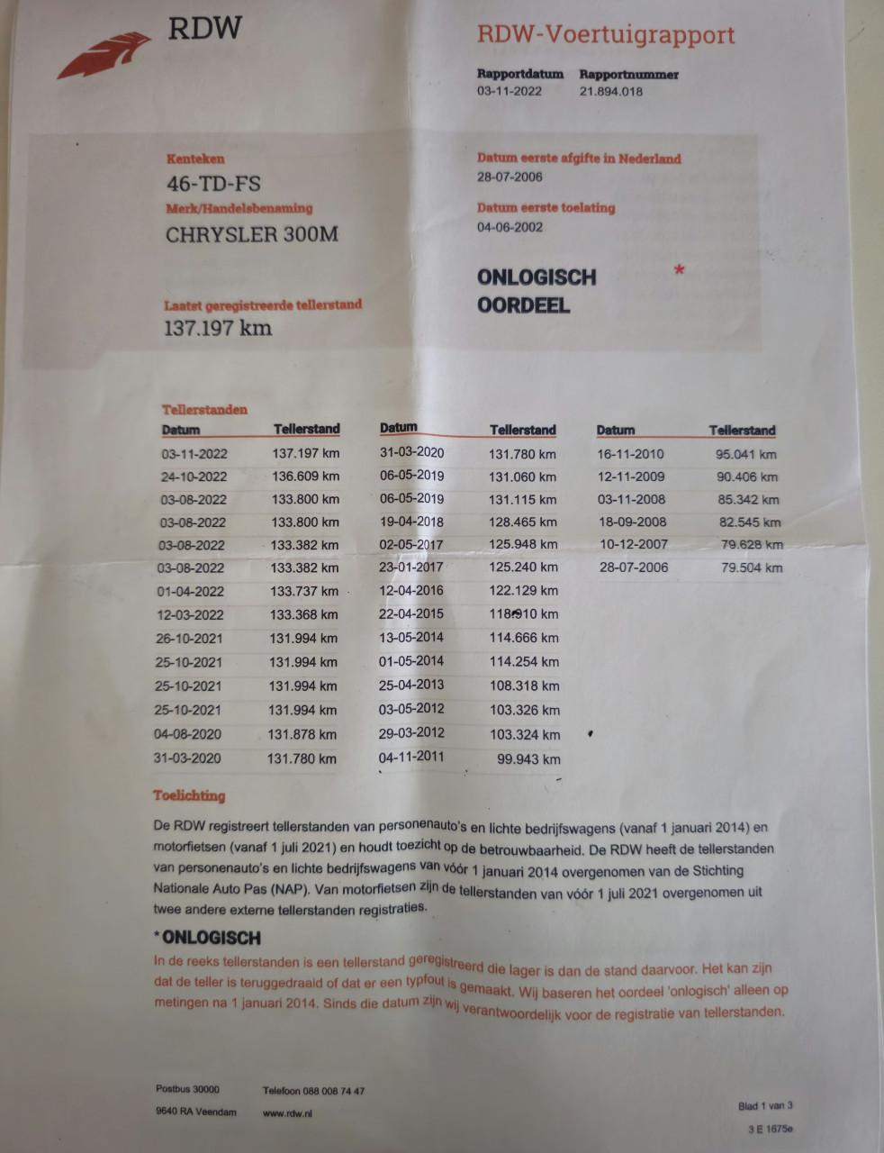 Chrysler 300M 2.7 V6 Automaat | Leder |  APK tot 06-08-2026