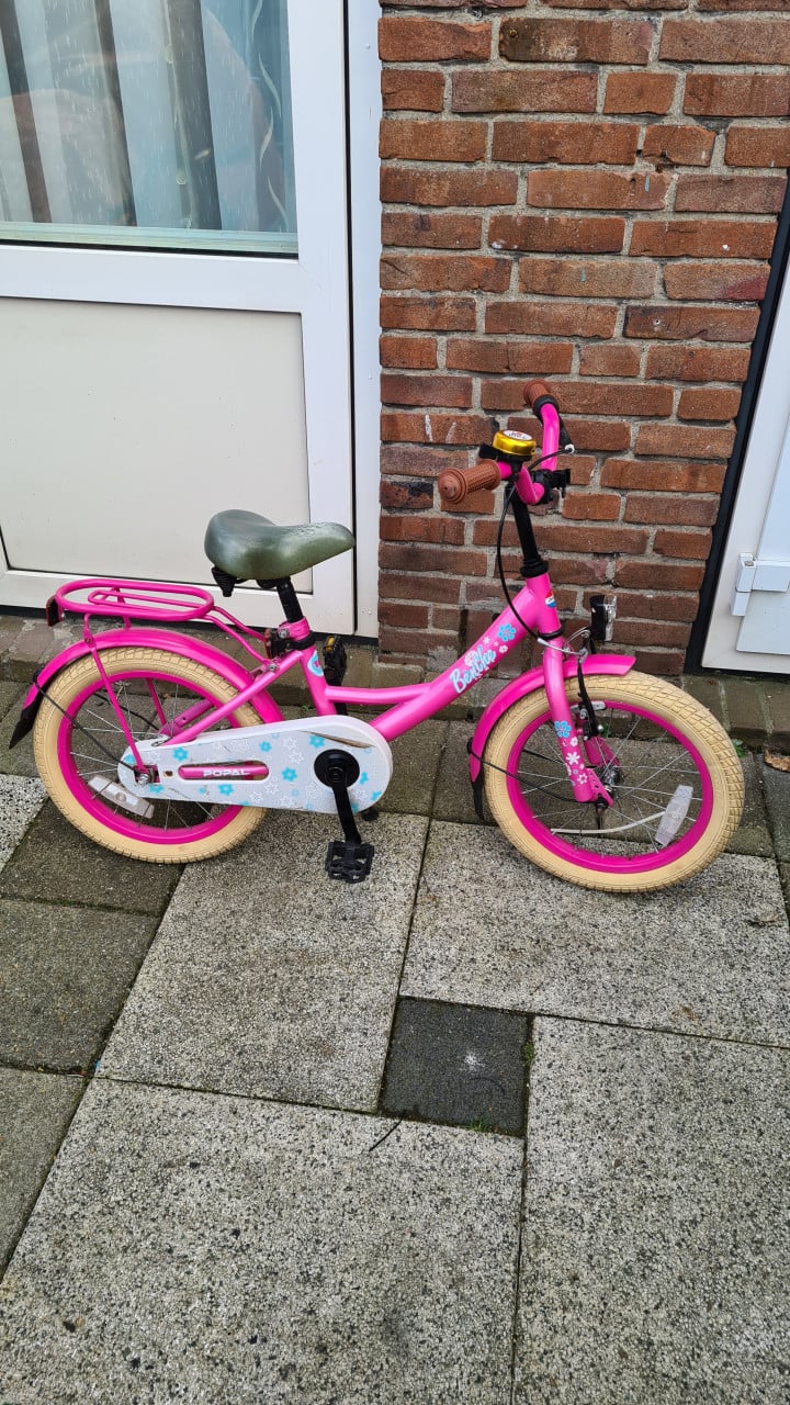 Meisjes fiets merk POPAL-Benthe 16 inch-5 tot 7 jaar