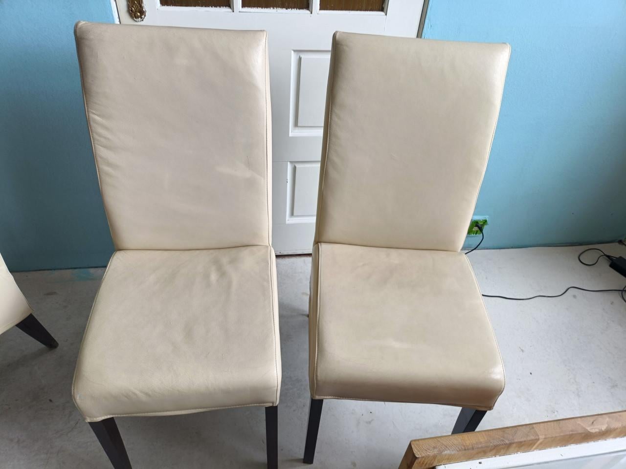 Witleren eetkamerstoelen 4