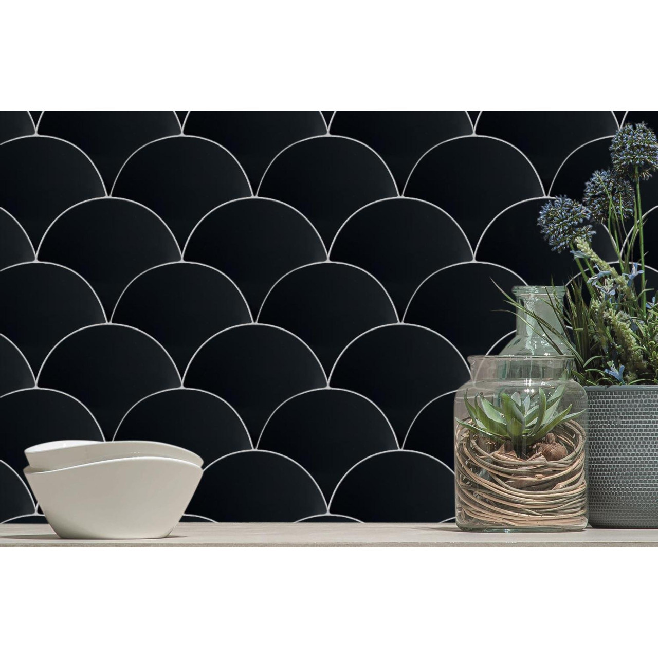 3035-201 ca 20 m² zwarte visschub tegels, 13,4x15 cm,vn 199,94/m² vr