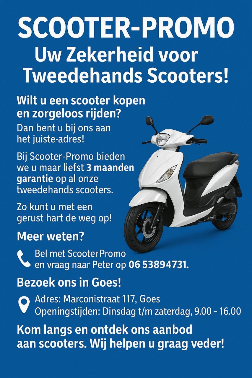 Op zoek naar een betrouwbare scooter?