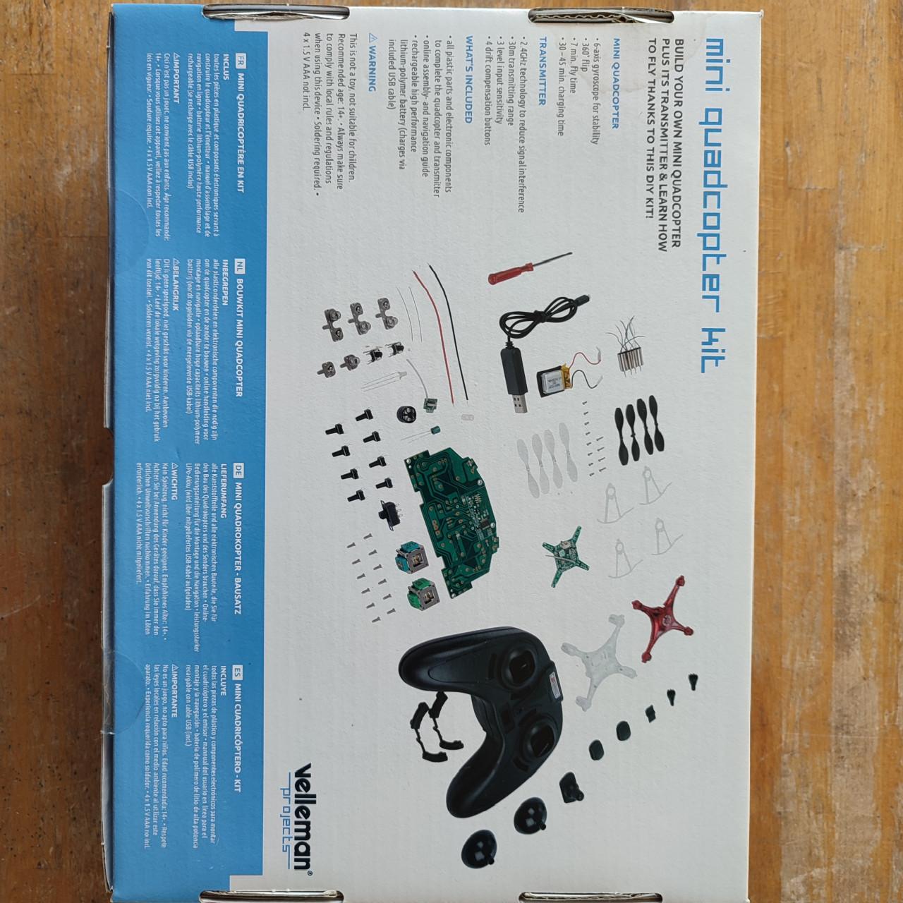 Drone bouwkit van Velleman.