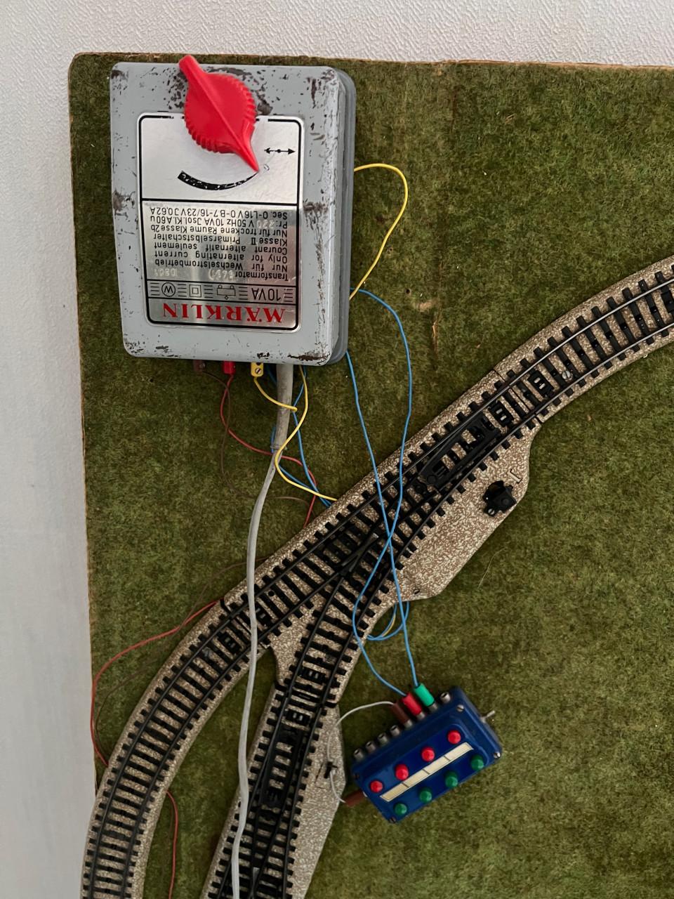 Model trein met trein baan