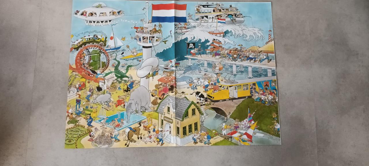 Jan van hasteren 3 in 1 puzzel met poster
