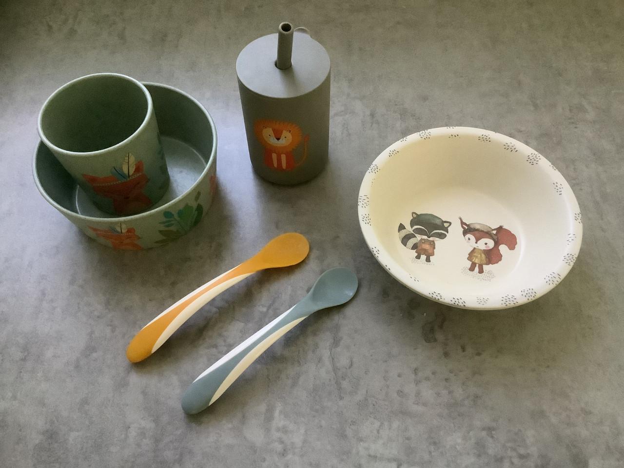 Koziol Beker + Schaal, Lonnie Beker met rietje/deksel, Wrendale Schaaltje