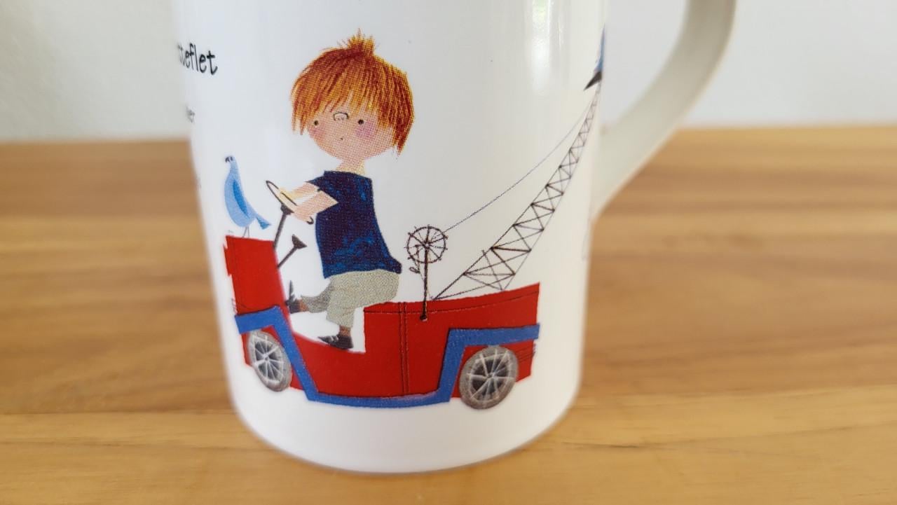 Staffordshire voor Douwe Egberts Pluk van de Petteflet mok