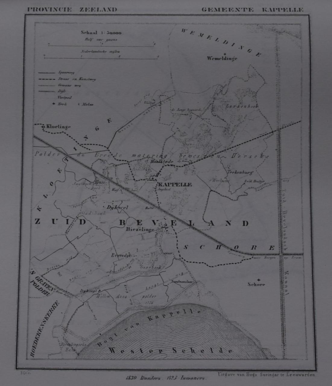 Gemeenteatlas van de provincie Zeeland 1866