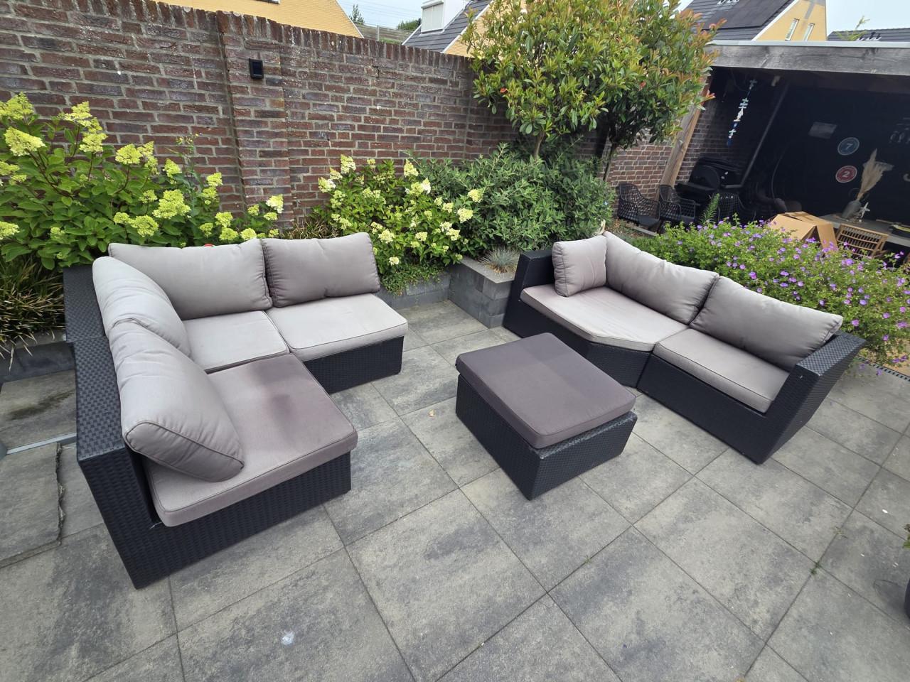 Lounge set, gebruikt maar in goede staat. antraciet grijs.