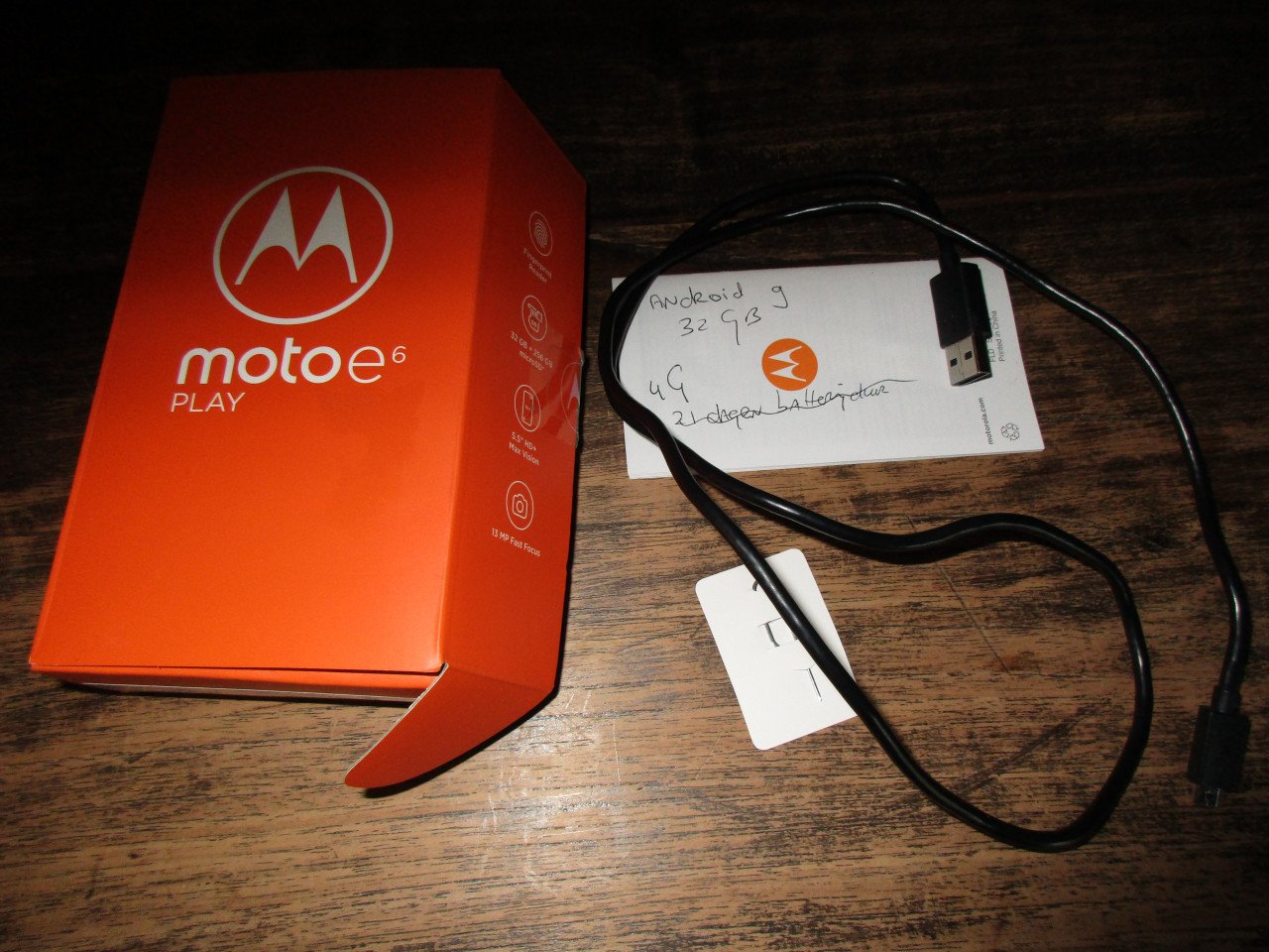 Motorola Moto e6 play