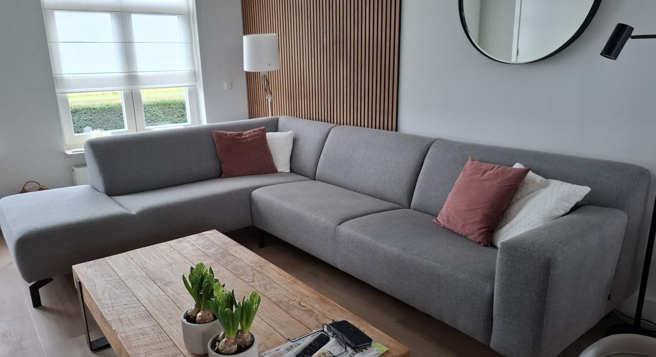 Hoekbank Enzo Luca grijs