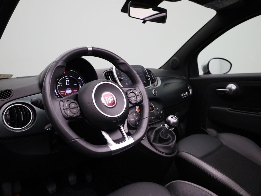 Fiat 500 C 1.0 hybrid rockstar | navigatie | climate control | side-skirts 