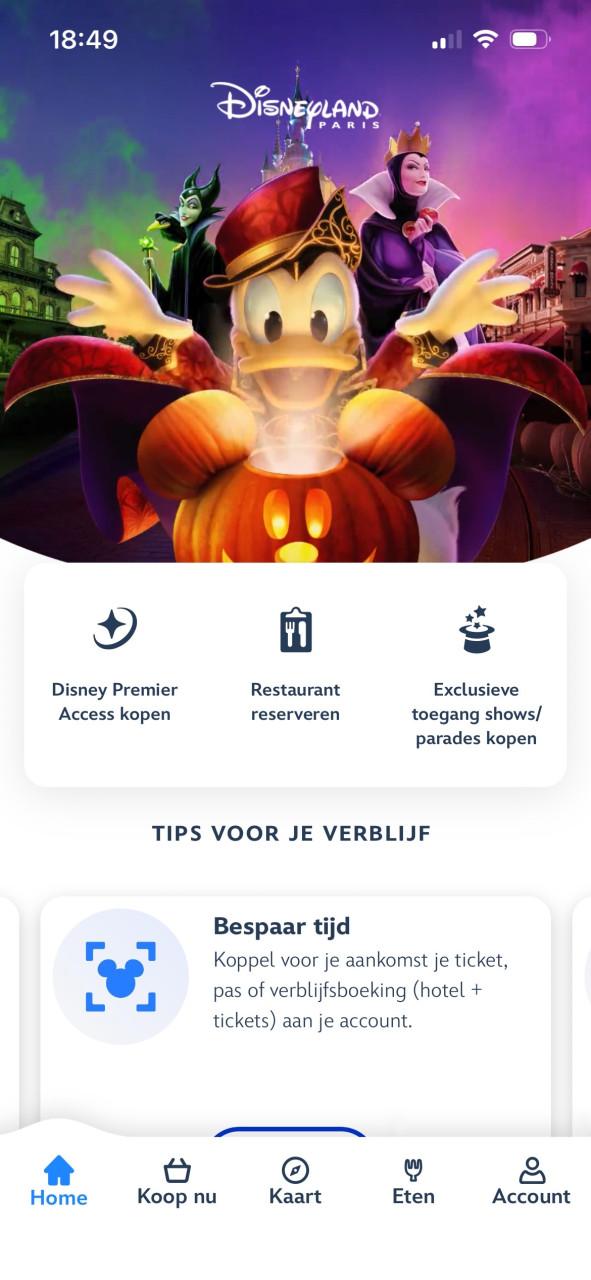 Vouchers demi pension plus Disneyland Parijs