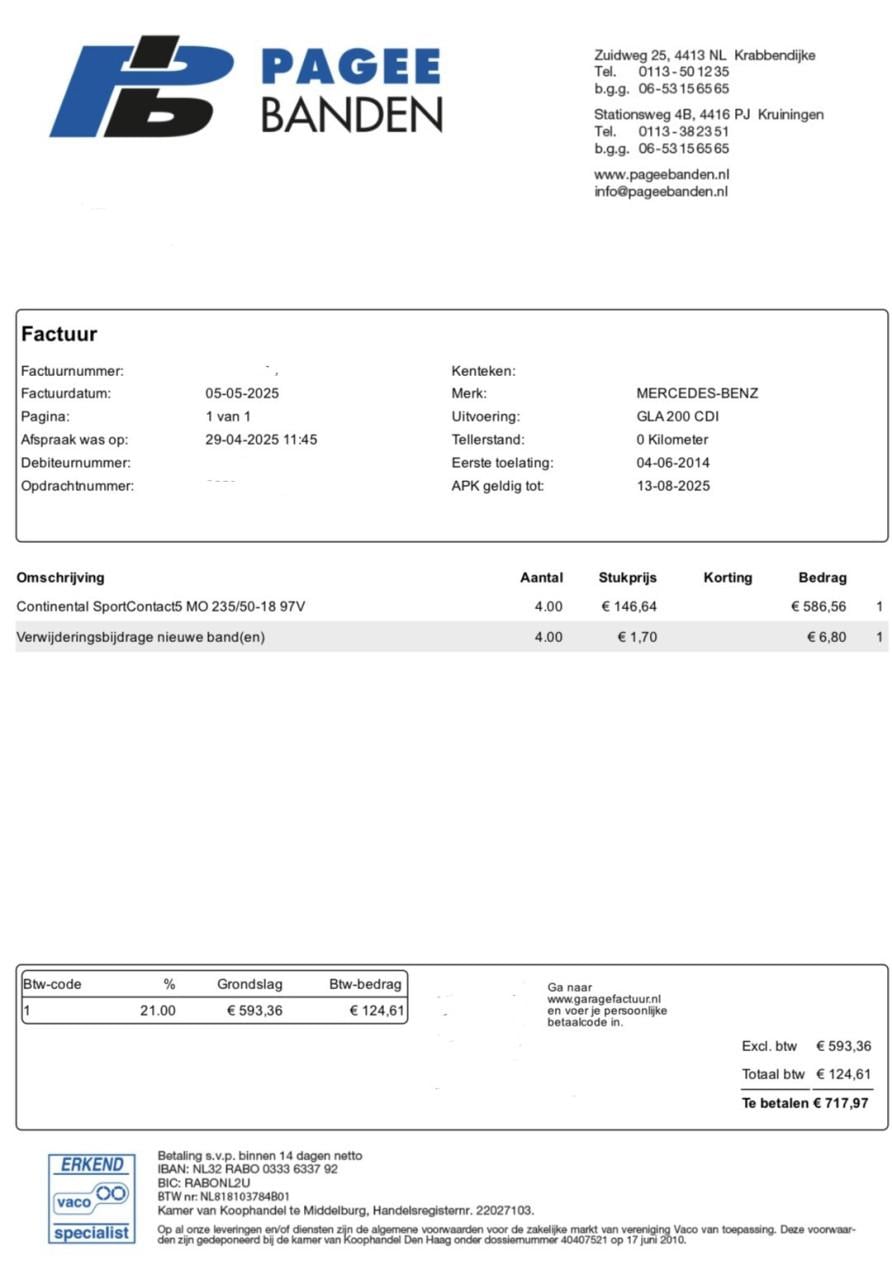 ZGAN Continental Sportcontact 5 MO zomerbanden 235 50 18