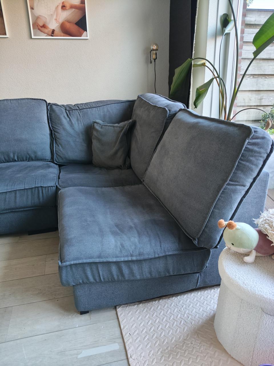 Mooie hoekbank antraciet