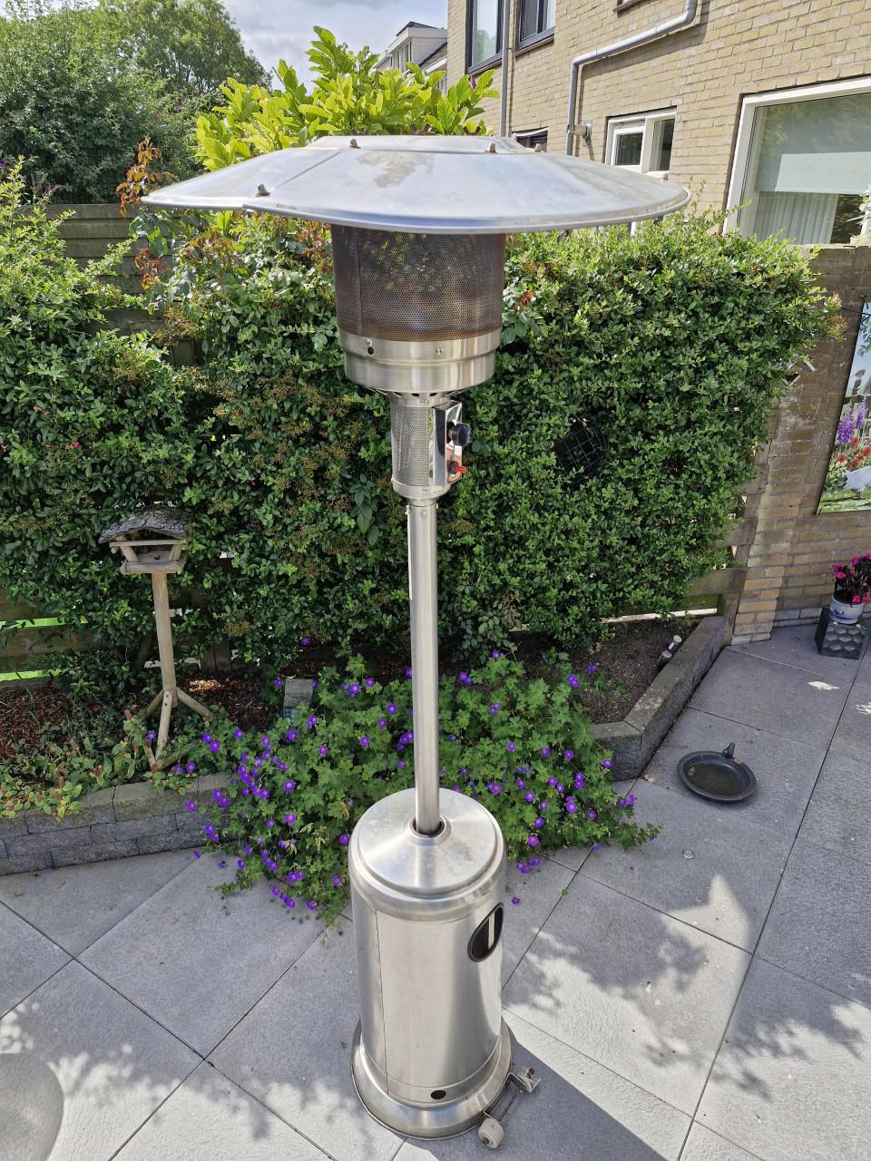 Terras verwarmer inclusief volle gasfles