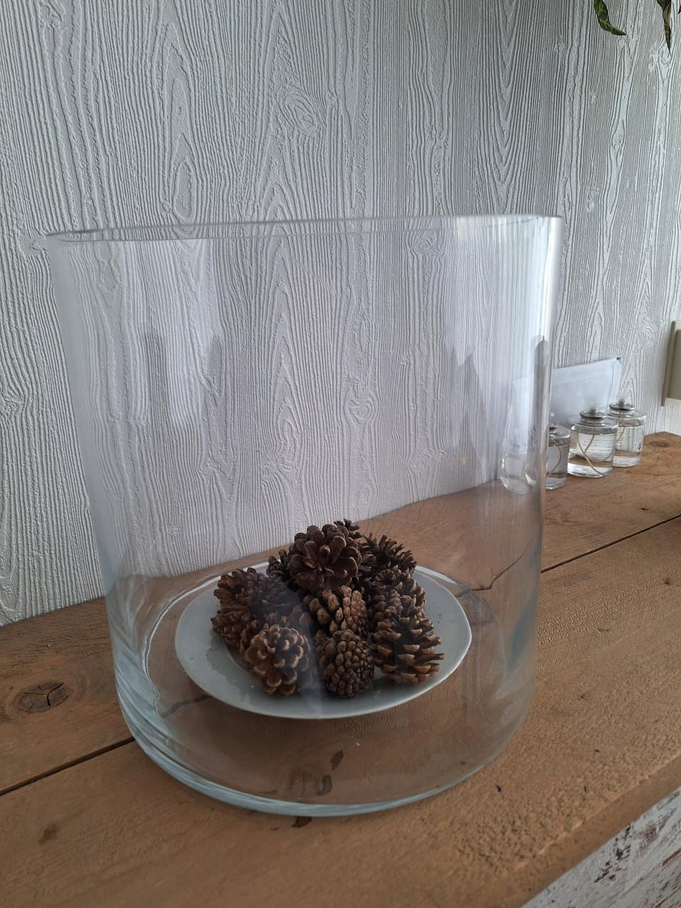 Grote glazen schaal/ pot /