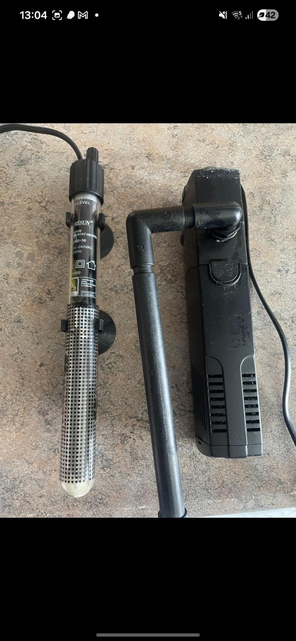 Complete aquarium set inc. Meubel en accessoires