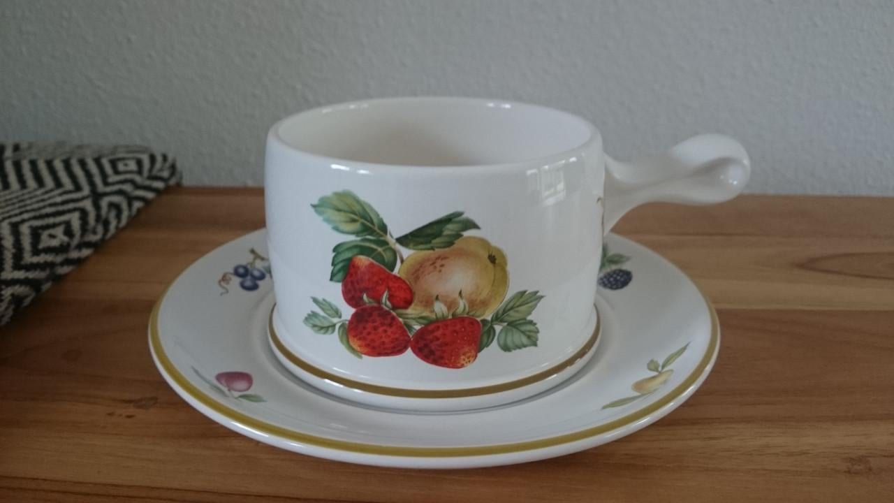 Wedgwood Fruit Sprays soepkop en schotel