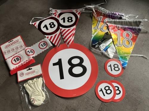 Verjaardag versiering 18 jaar