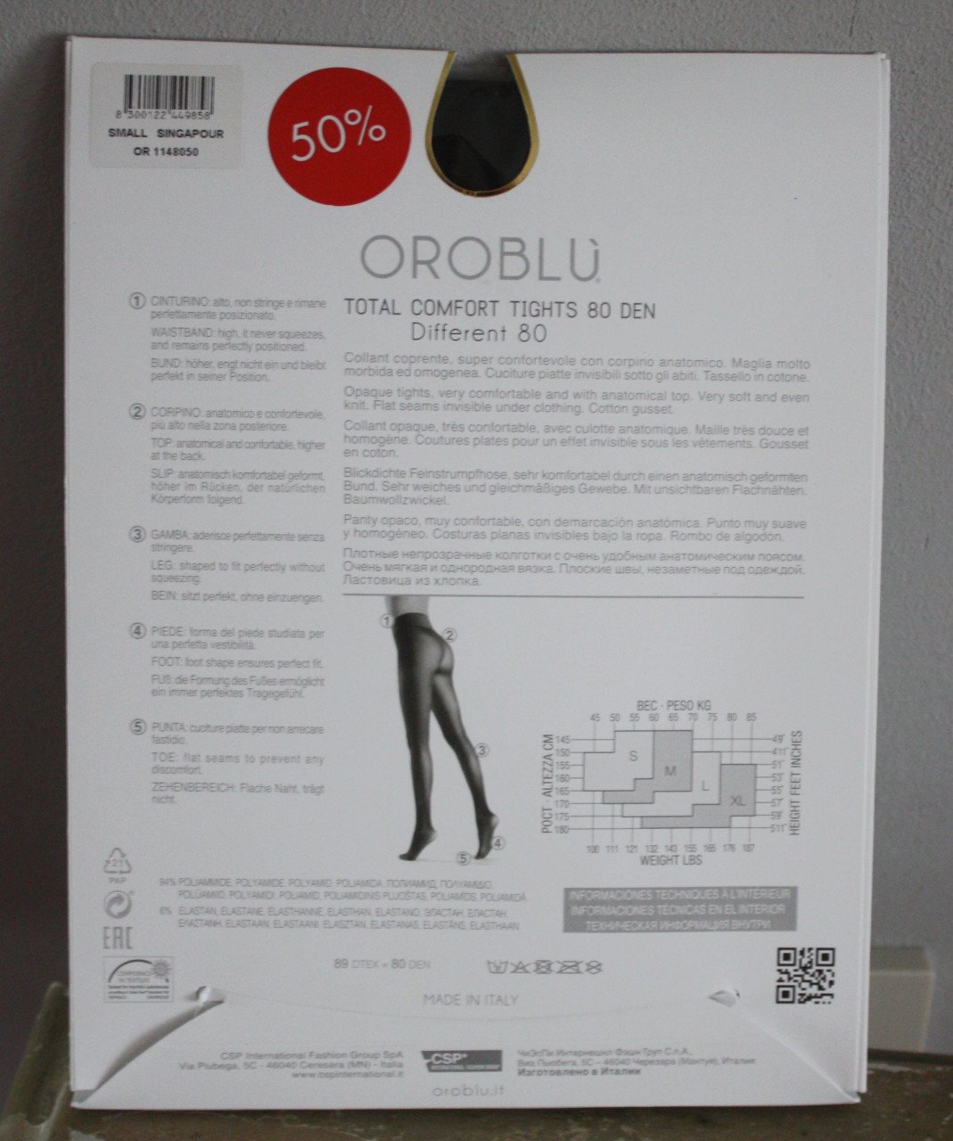 Nieuwe panty maat small 38-40