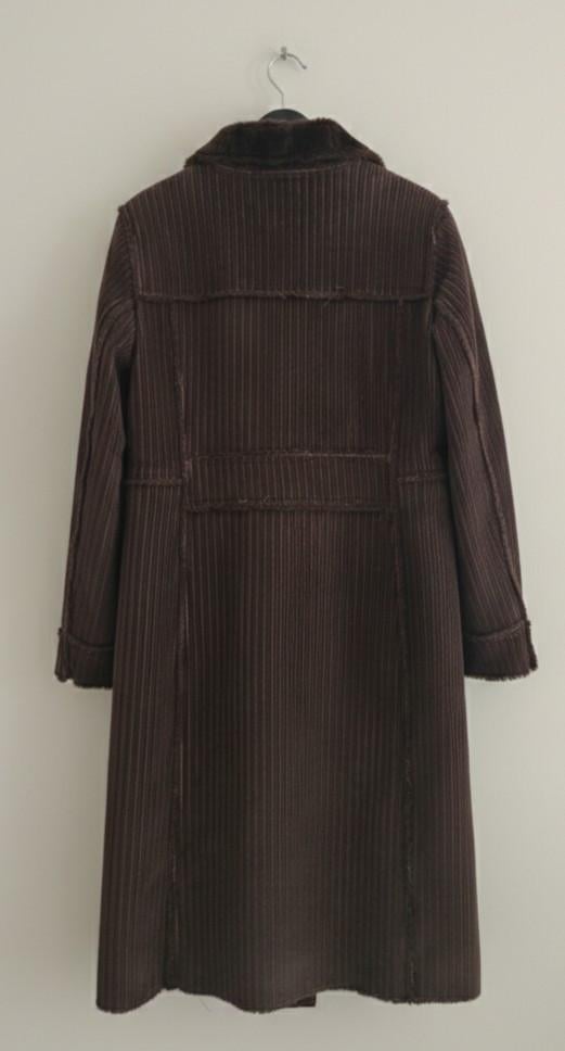 Bruine corduroy mantel