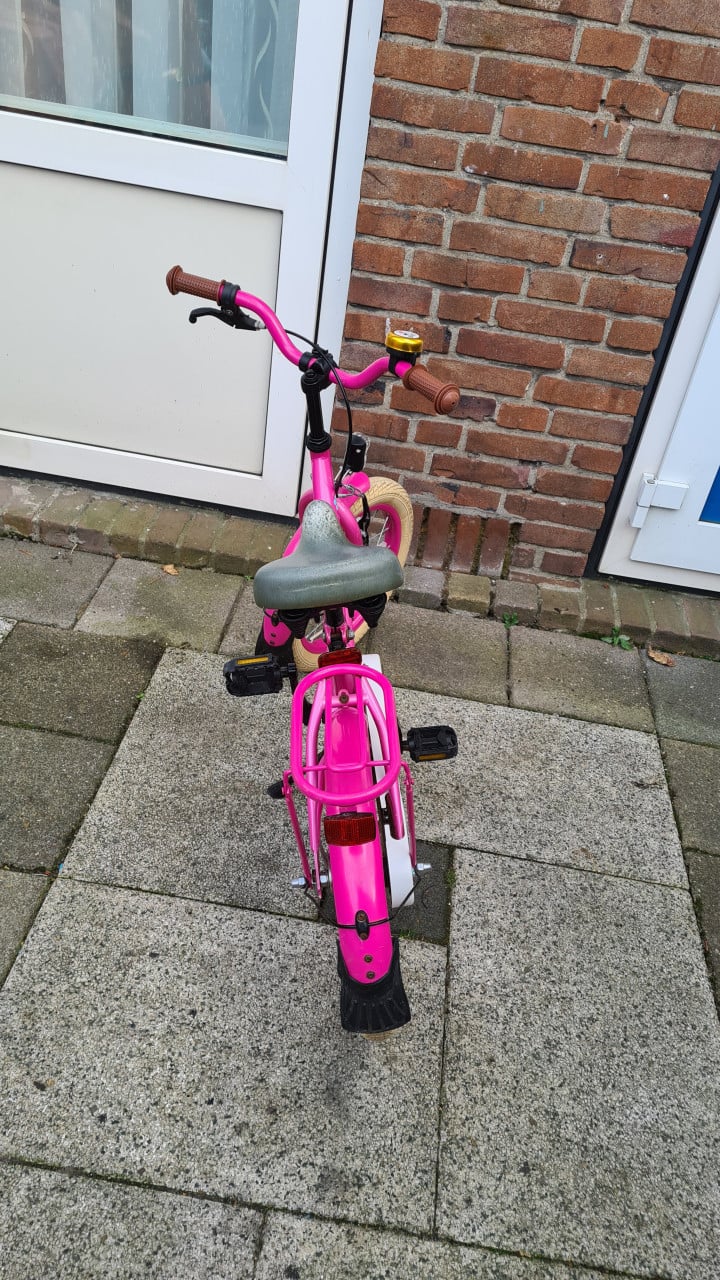 Meisjes fiets merk POPAL-Benthe 16 inch-5 tot 7 jaar