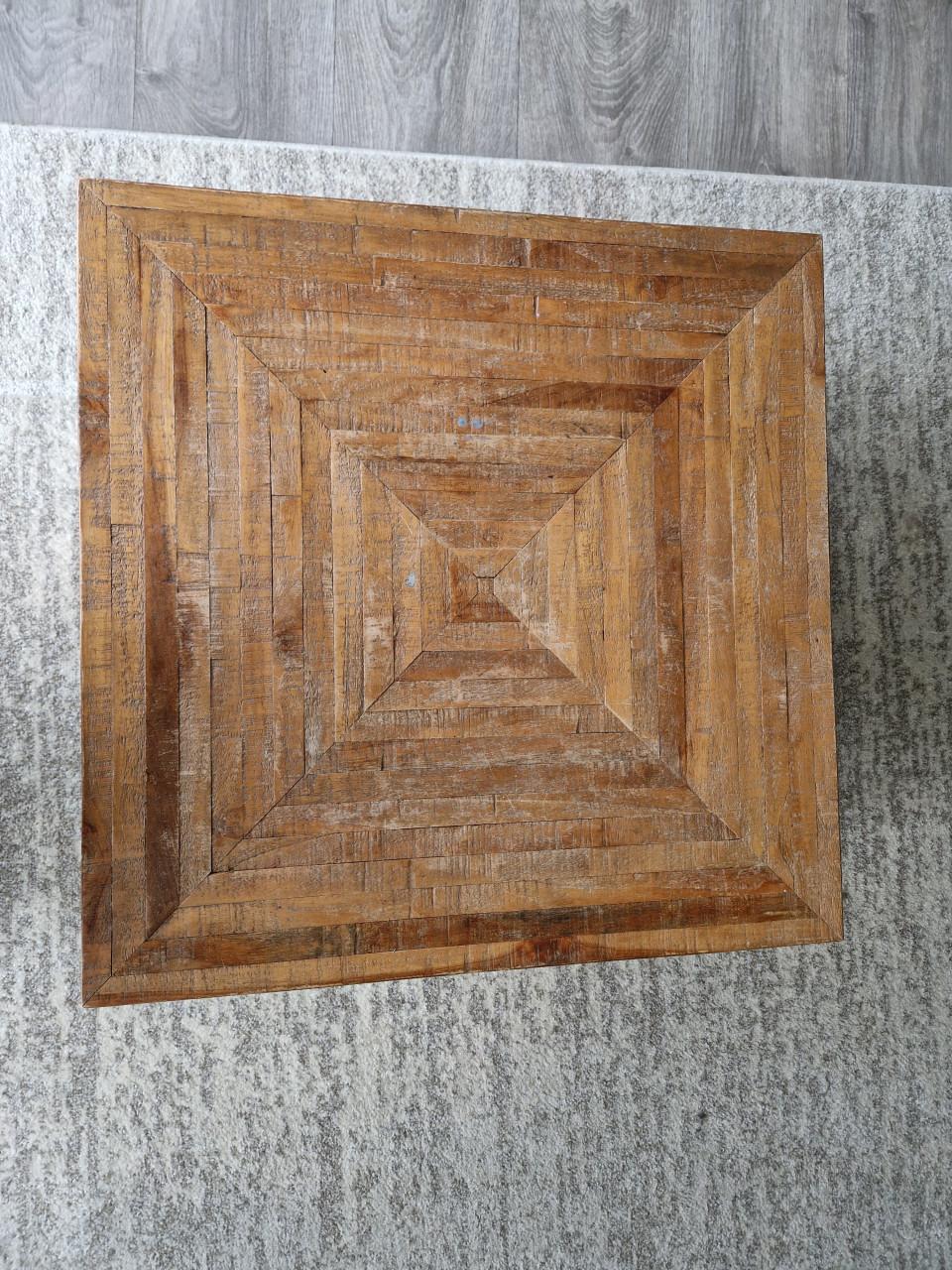 Salontafel degelijk robuust hout metaal