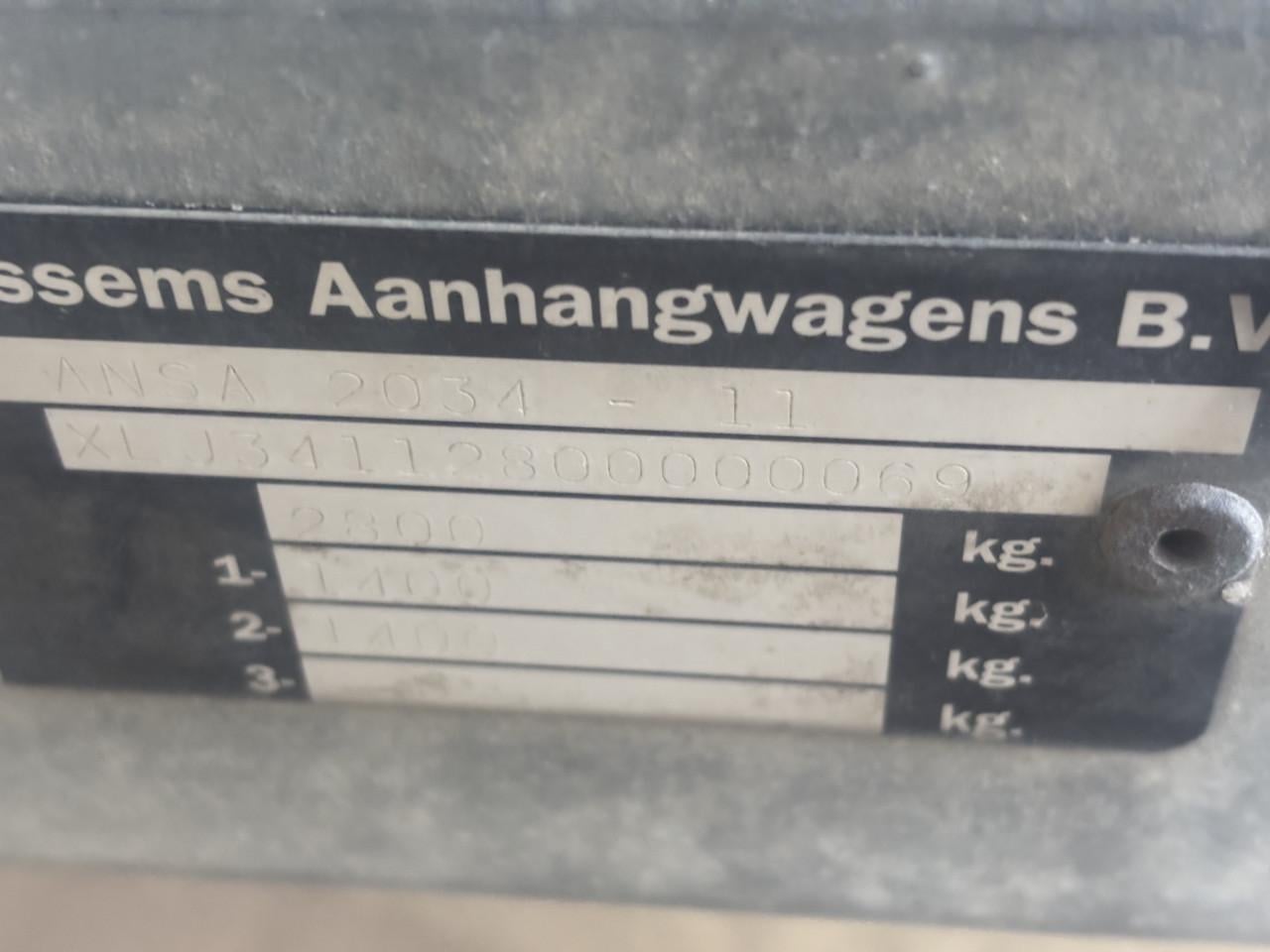Degelijke Anssems tandemasser 330x180 met huif optie