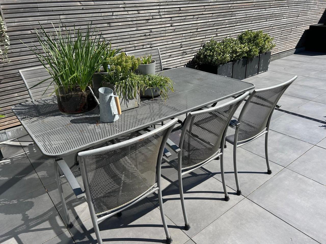 Tuintafel met 6 stoelen (tuinset)
